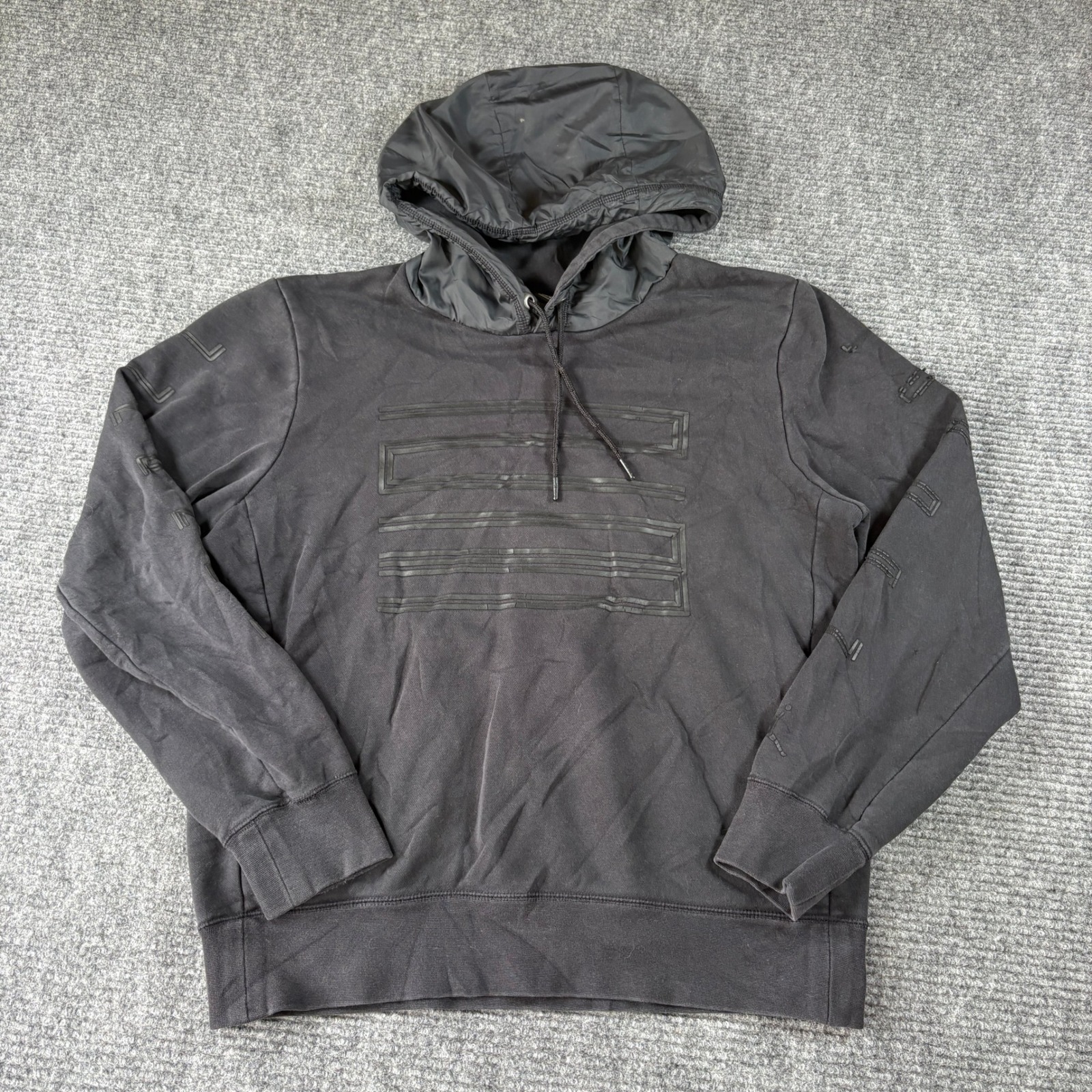 Jordan Mens Jumpman 23 Graphic Pullover Hoodie Black Medium Tech Hood